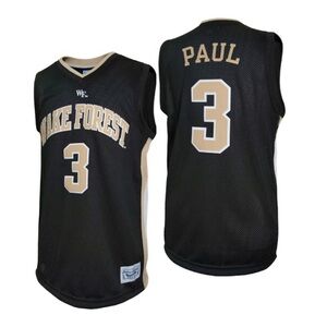 College Basketball Wake Forest Demon Deacons #3 Chris Paul Black Jersey